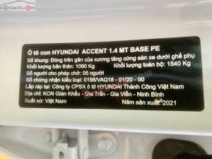 Xe Hyundai Accent 1.4 MT Tiêu Chuẩn 2021