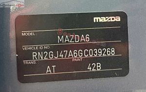 Xe Mazda 6 2.0 AT 2016